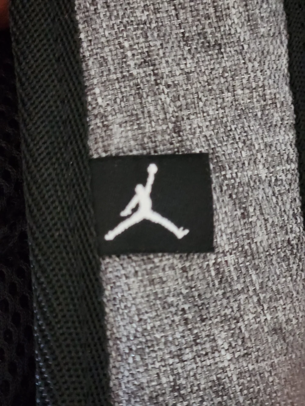 Air Jordan Backpack & Detachable Pencil Case Gray Black Set